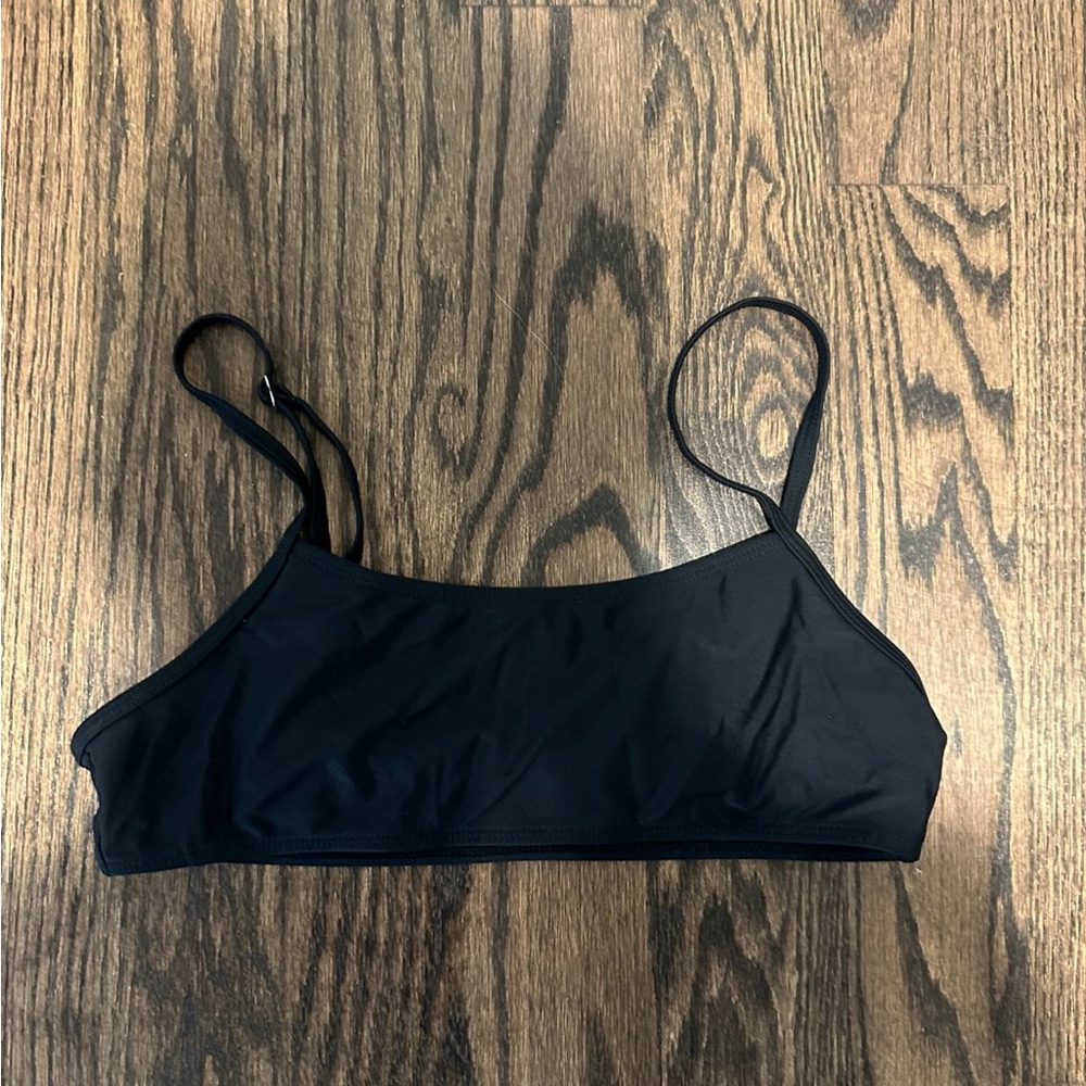 SHEIN Sleek Black Bikini Top
